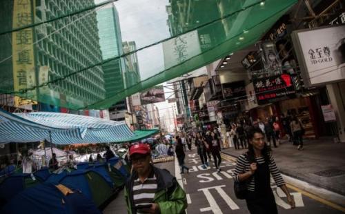 What the city of Mong Kok looks like currently (South China Morning Post)